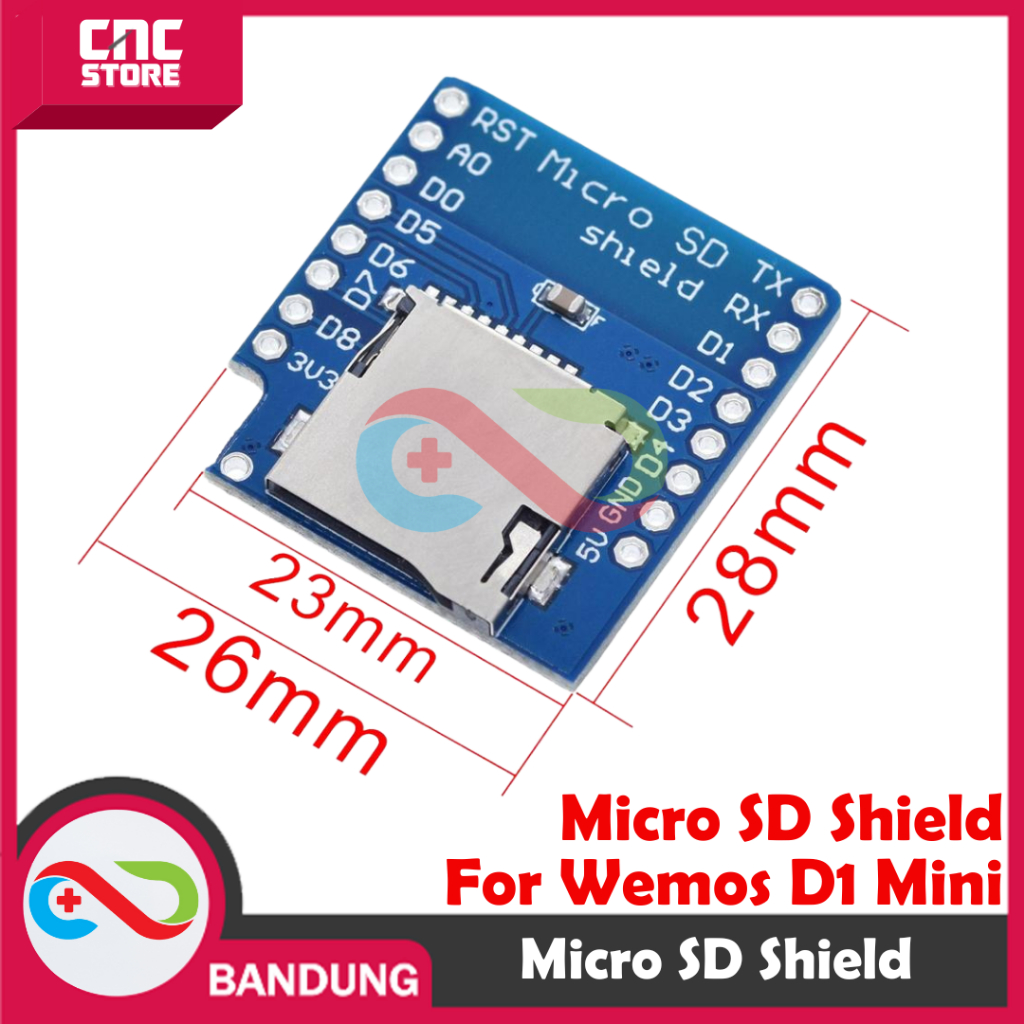 MICROSD MICRO SD SHIELD FOR WEMOS D1 MINI