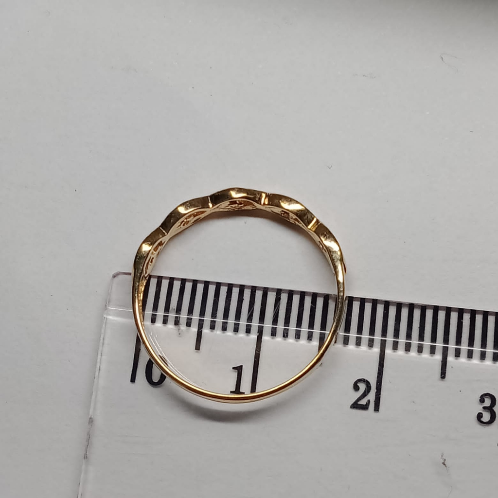 Cincin Emas 17K - 1.1 Gr Kadar 750 - 4688