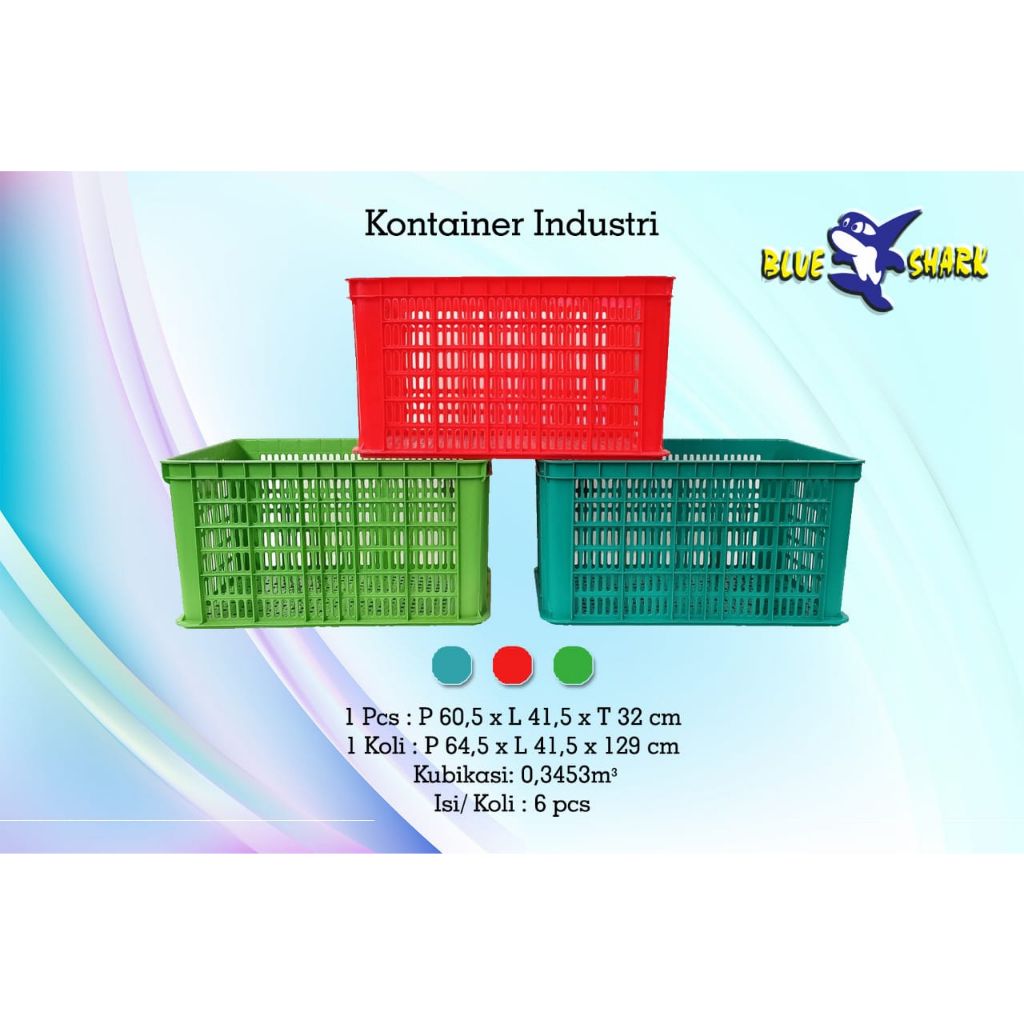 KERANJANG KRAT PLASTIK / KRAT INDUSTRI / KERANJANG KRAT BUAH / KERANJANG TEBAL/ KERANJANG IKAN / KER