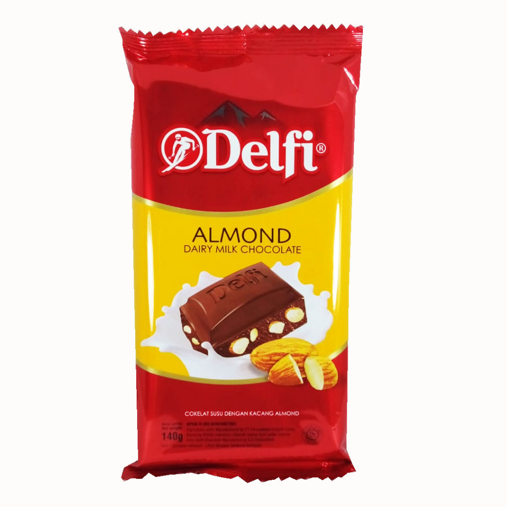 

DELFI ALMOND DAIRY MILK CHOCOLATE 140g