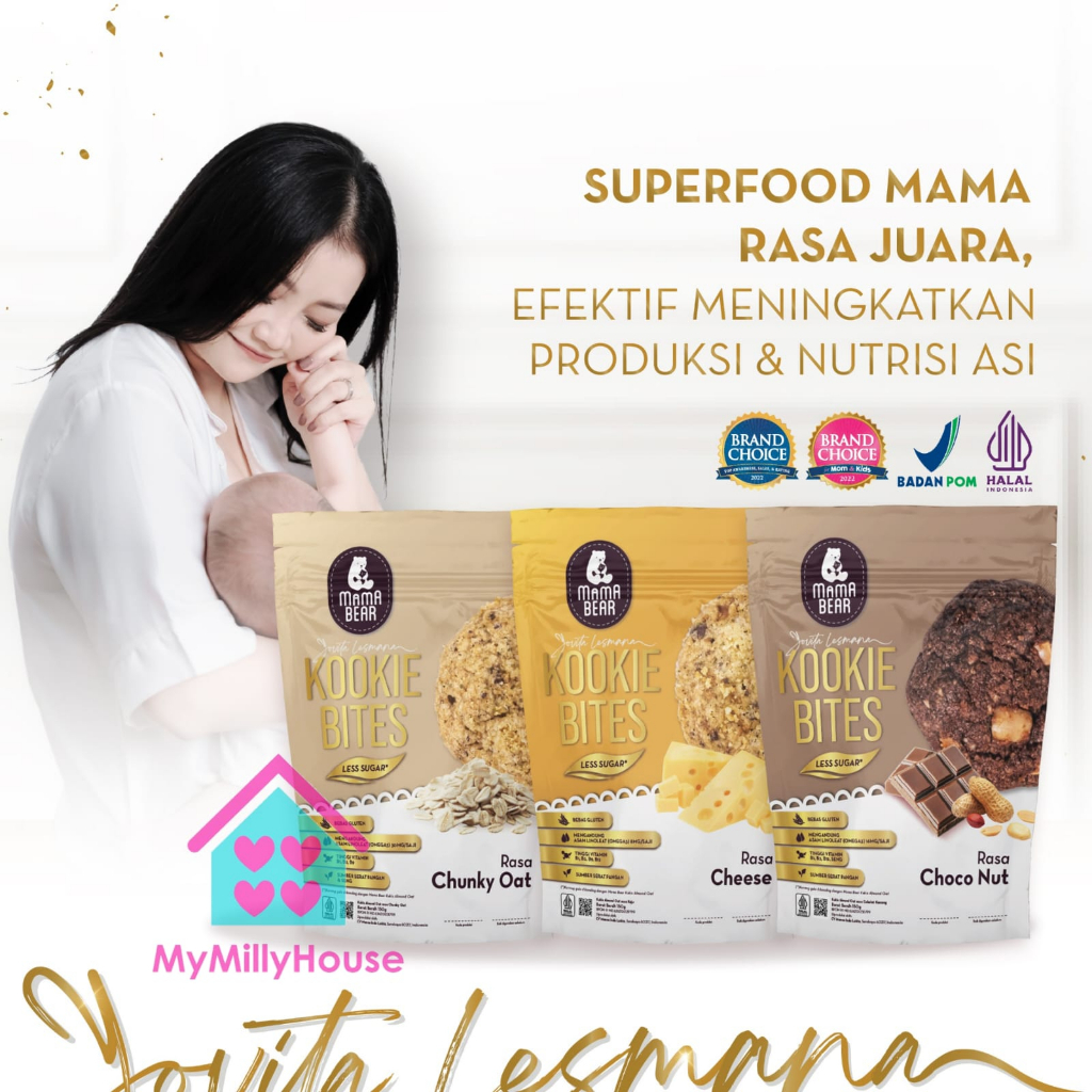 Mama Bear  Kukis Almond Oat Free Pelancar ASI Mamabear