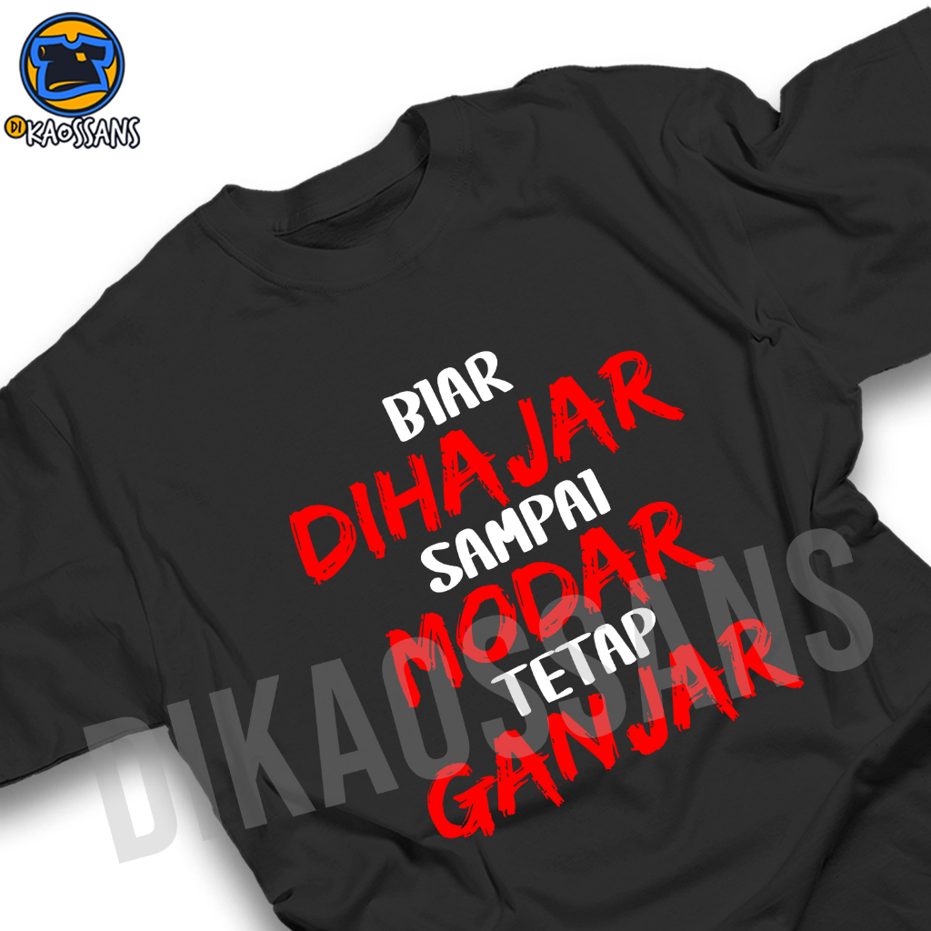 Kaos GANJAR PRANOWO Tshirt baju distro cotton combed 30s UNISEX RELAWAN GANJAR PRANOWO
