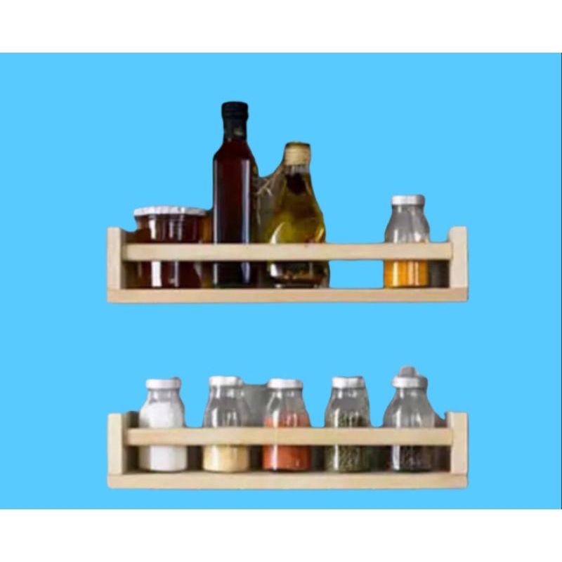 Rak Dapur Kayu Serbaguna