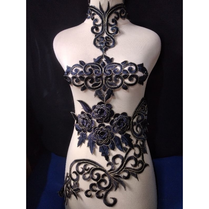 Renda bordir kebaya aplikasi