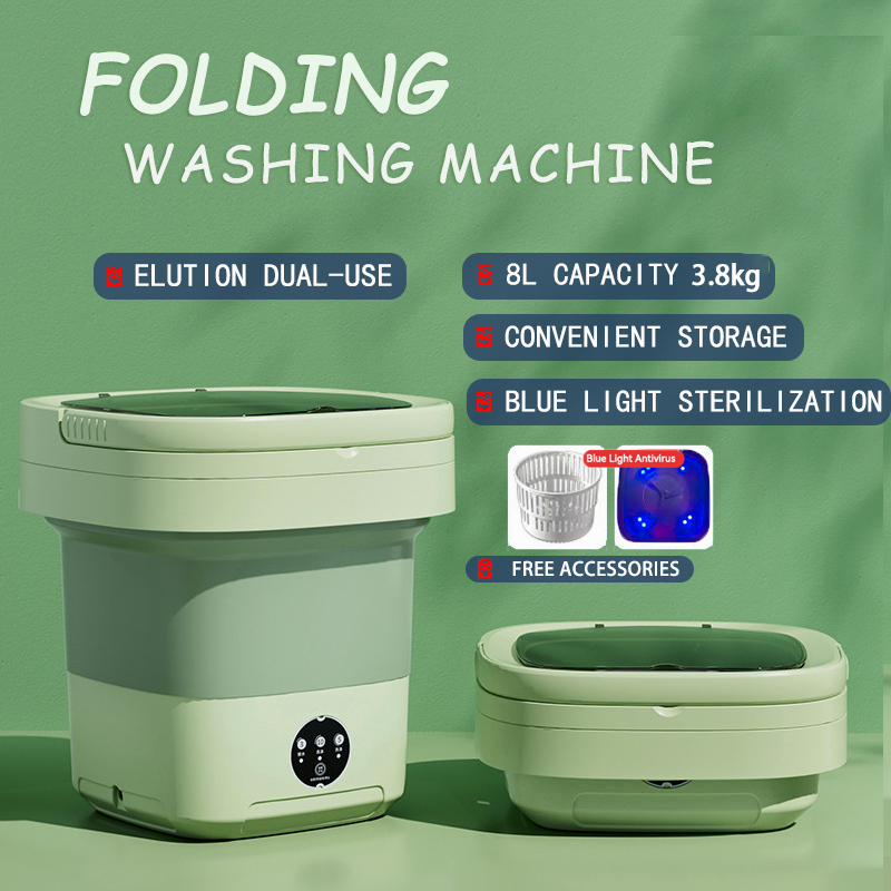 Mesin Cuci Mini Portable Mesin Cuci Lipat Mini Folding Washing Machine Mesin Cuci Kecil KAPASITAS 8L