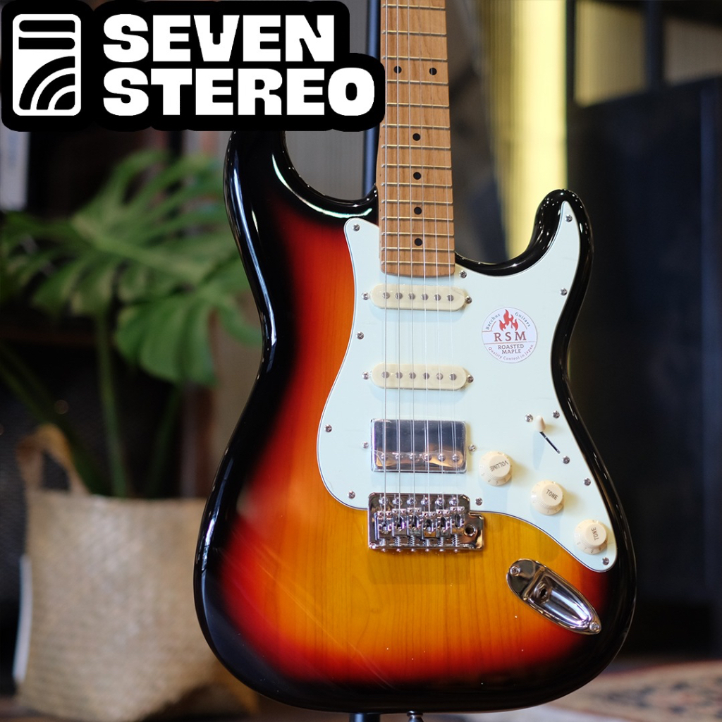 Bacchus BST-2RSM BST2RSM HSS 3 Tone Sunburst Roasted Maple Stratocaster