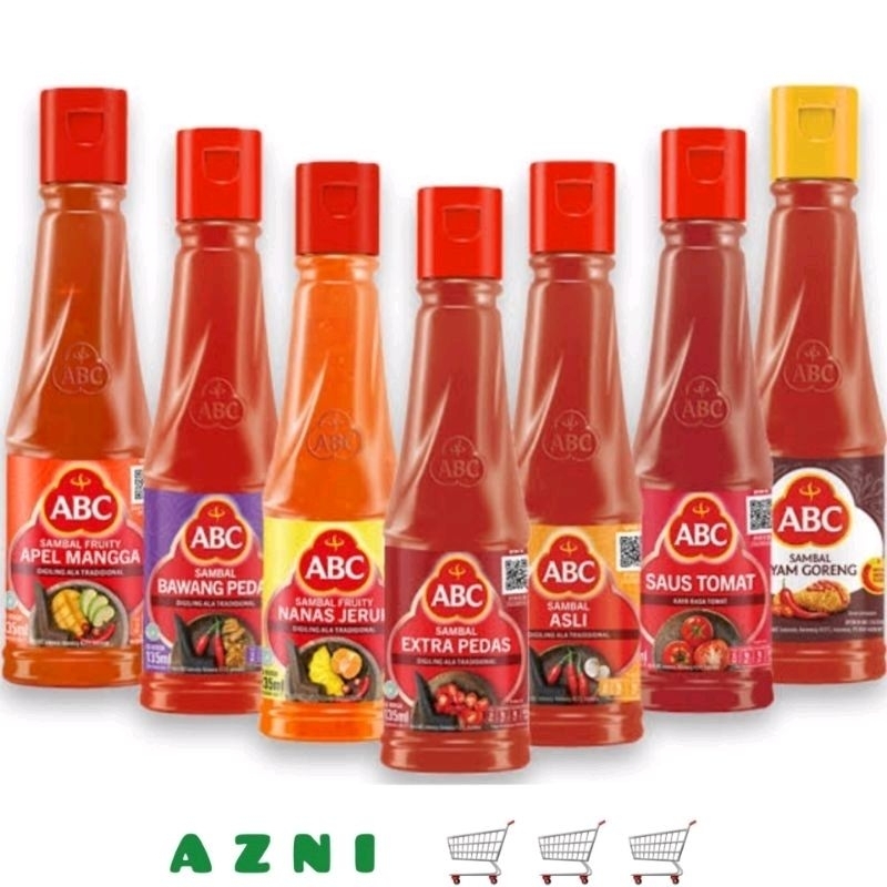 

ABC SAMBAL DAN TOMAT 275 ML - Pedas/ Ekstra/ Bawang/ Fruity/ Ayam Goreng/ All Varian