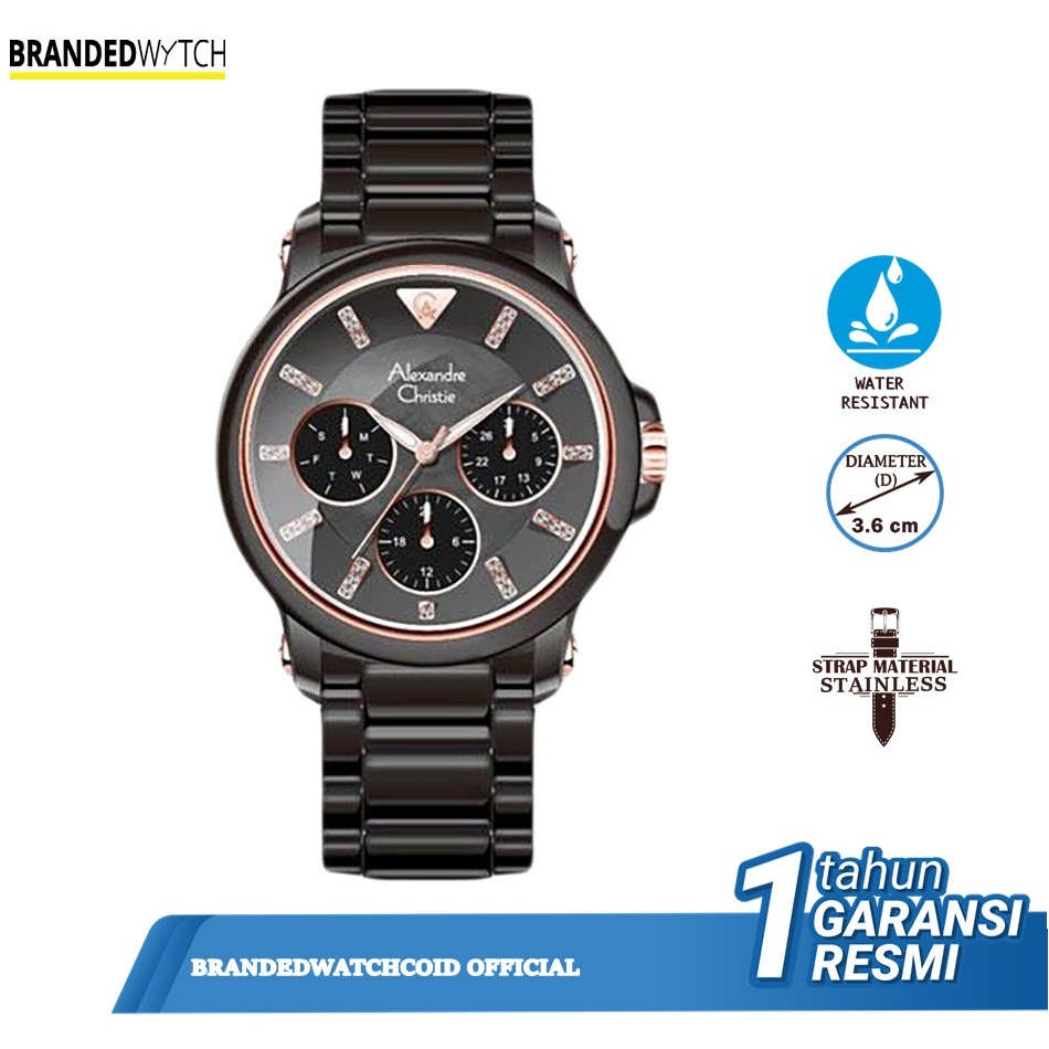Jam Tangan Alexandre Christie Original Wanita AC 2375