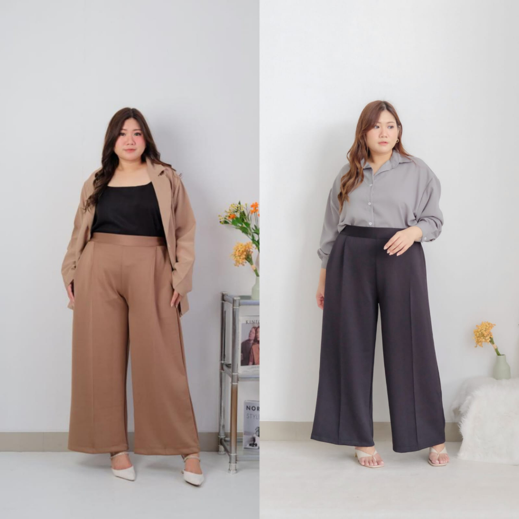 BIGWELL KIKI SCUBA CUBIT - CELANA PANJANG WANITA - CELANA WANITA BIGSIZE