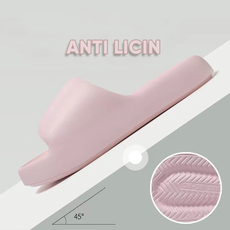 Lazy Bear Sendal Slip On EVA H33 Sandal Rumah Slop Santai Wanita Pria/Sendal Korea Jelly