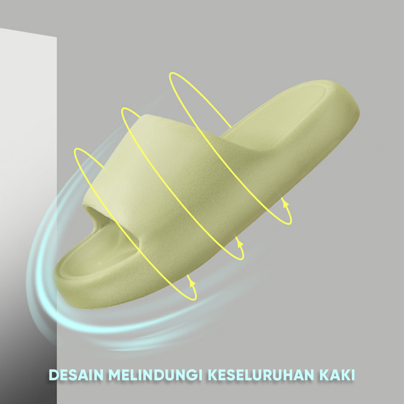 Lazy Bear Sendal Slip On EVA H33 Sandal Rumah Slop Santai Wanita Pria/Sendal Korea Jelly