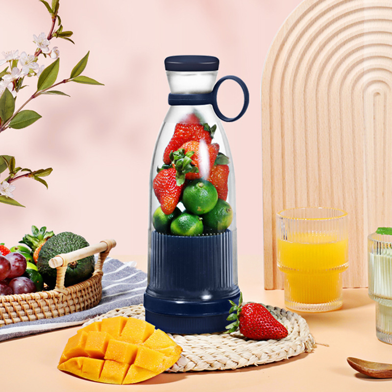 Juice Blender 6 Pisau Portable Juicer Cup Pembuat Jus Elektrik 2400mah Rechargeable Ice Crusher