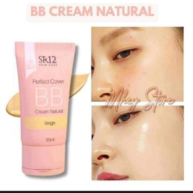 BB CREAM SR12 FOUNDATION ALAS BEDAK BERSPF-25 NATURAL TAHAN LAMA AWET TIDAK MUDAH LUNTUR