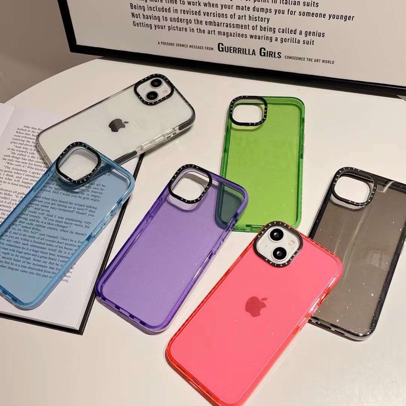 Casetify Semi Transparan Glitter Case Iphone 16 16Pro 16Plus 16Promax 15 15Pro 15Promax 14 Pro Max 14 Plus 14Pro 14 13ProMax 13Pro 13 12ProMax 12 11ProMax 11 Casing TPU antiknock