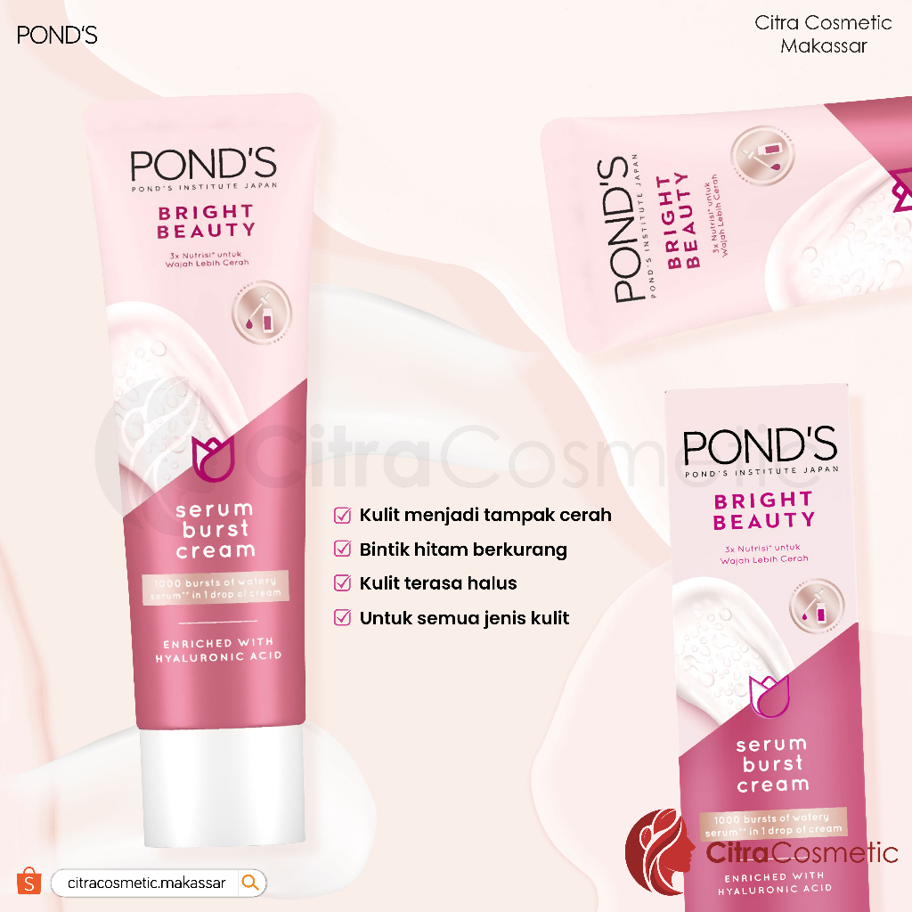 Ponds Bright Beauty Serum Burst Cream 20 Gr