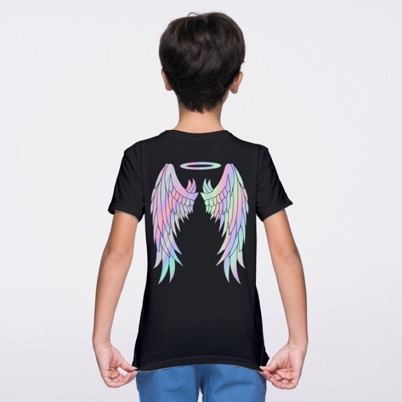 KAOS BAJU ANAK MOTIF ANGEL WINGS SAYAP ABG TANGGUNG