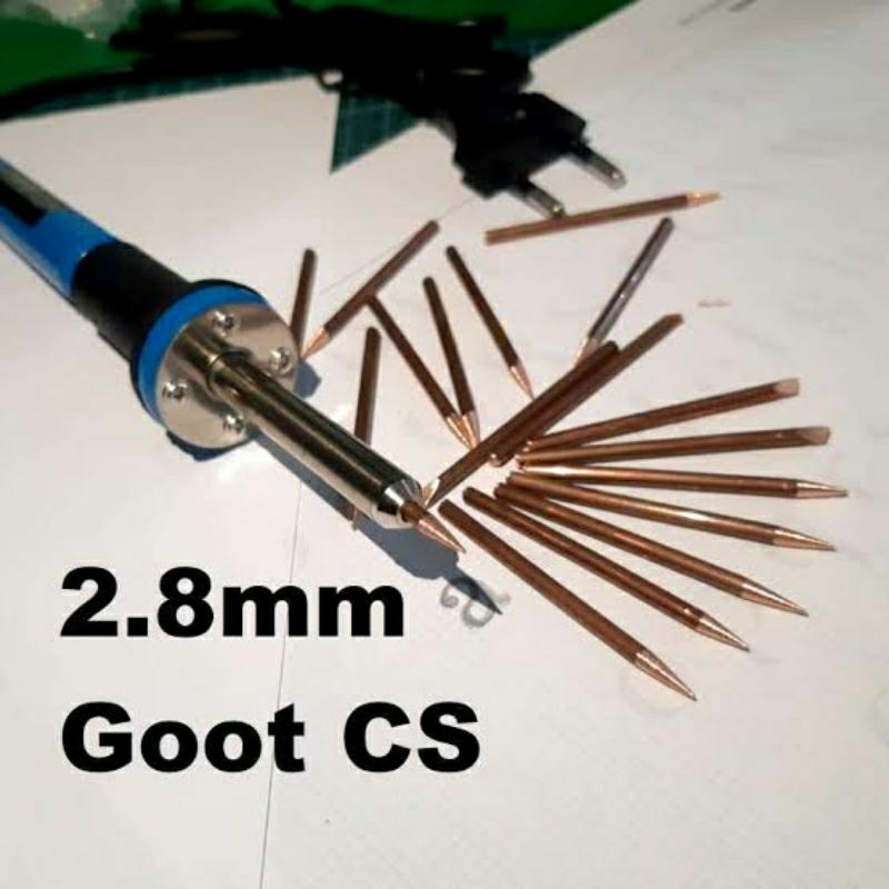 MATA SOLDER UJUNG SOLDER GOOT ASLI TEMBAGA 3MM LANCIP
