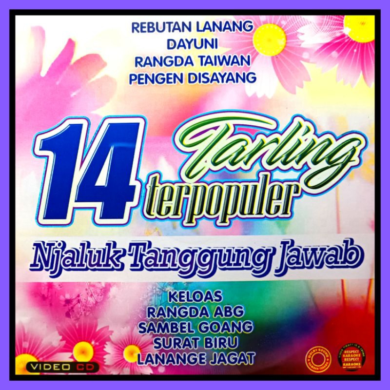 KASET VCD MUSIK 14 LAGU TARLING CIREBONAN ALBUM NJALUK TANGGUNG JAWABE.