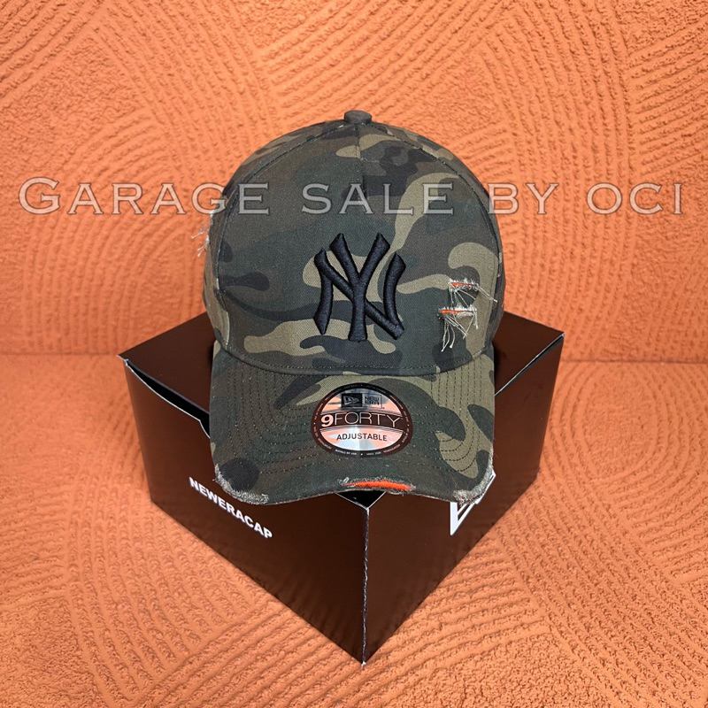 Topi New Era Damage Camo Army Yankees Ny | New Era Caps Yankees Ny | Topi Sobek New Era Logo Yankees
