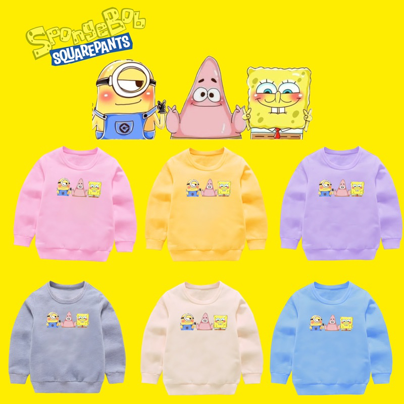 Sweater anak SPONGEBOB PATRICK hoodie anak 2-10 tahun