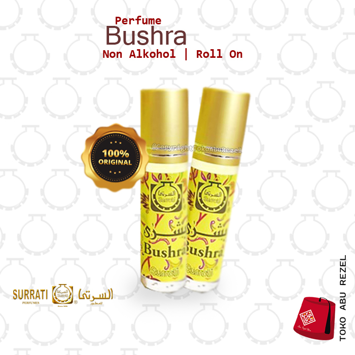 SURRATI BUSHRA ROLL ON 6ML | Parfum Surrati | Non Alkohol |  Surrati Perfumes| Original Product | Surrati Factory Holly Makkah KSA