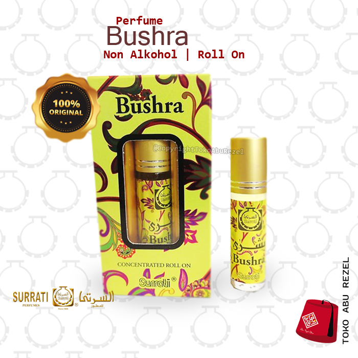 SURRATI BUSHRA ROLL ON 6ML | Parfum Surrati | Non Alkohol |  Surrati Perfumes| Original Product | Surrati Factory Holly Makkah KSA