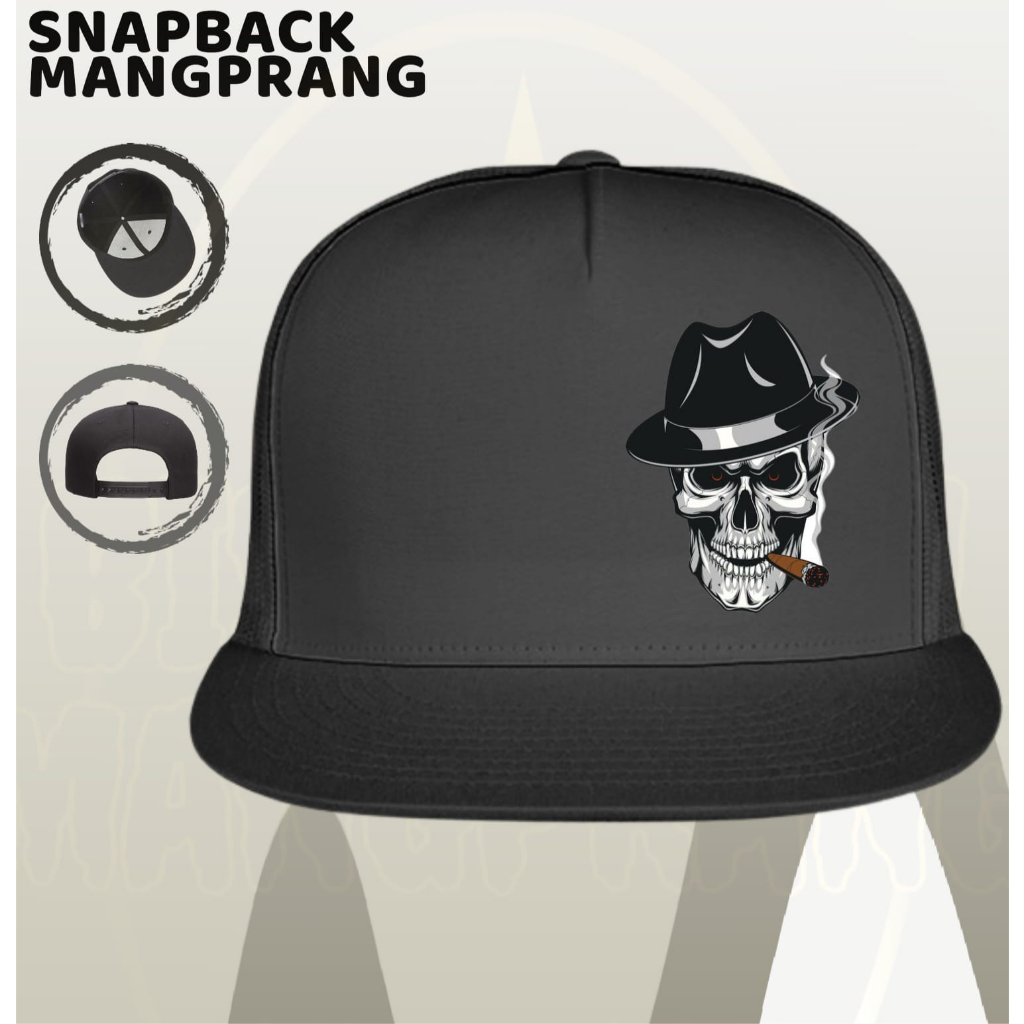 (090) Topi Snapback Distro Dewasa pria wanita karakter tengk0rak