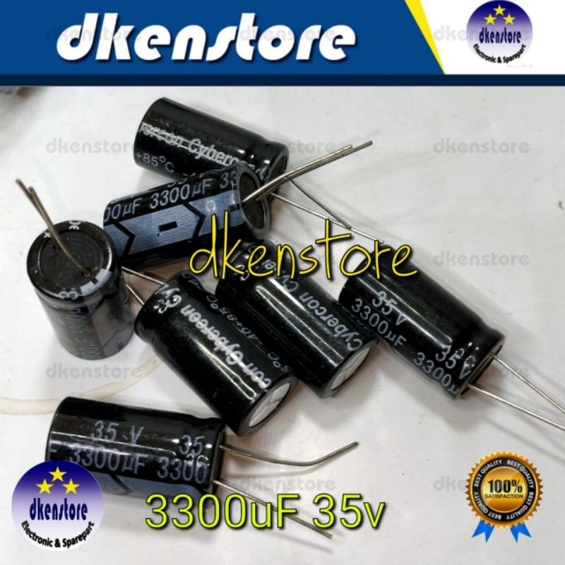 Elko 3300uF 35v Kapasitor 3300 uF 35 volt Elco