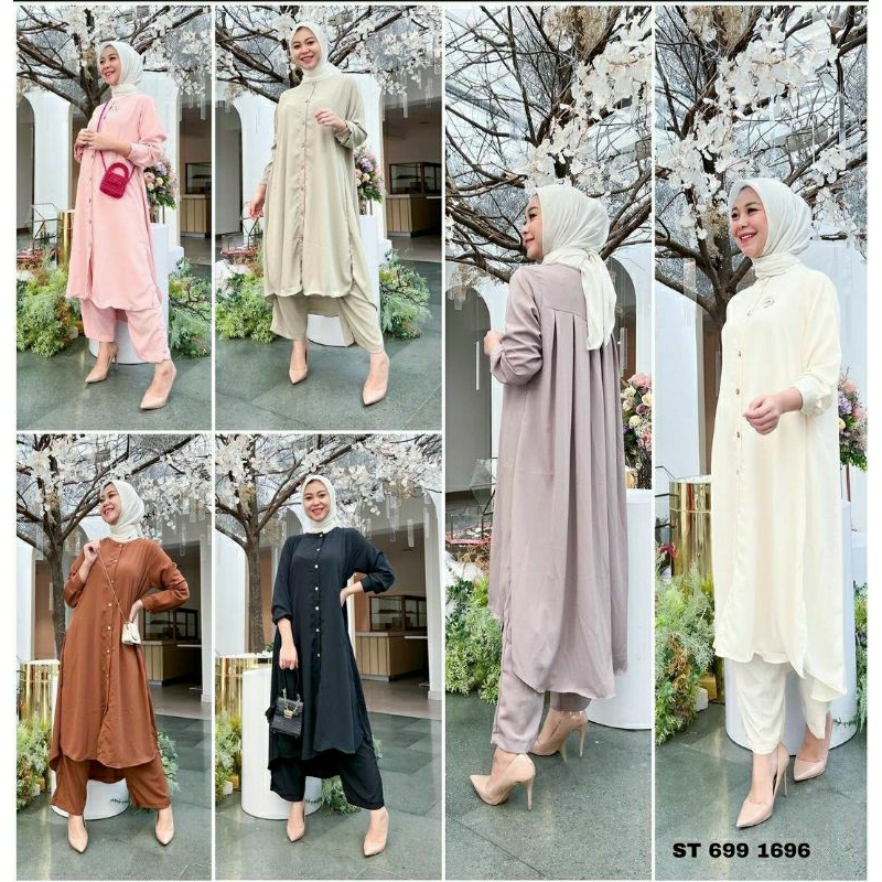 READY SHANSA SET / MUSLIM SET / SETELAN LEBARAN / BAJU LEBARAN / IDUL FITRI /  HAIDEEORLIN / OUTFIX 