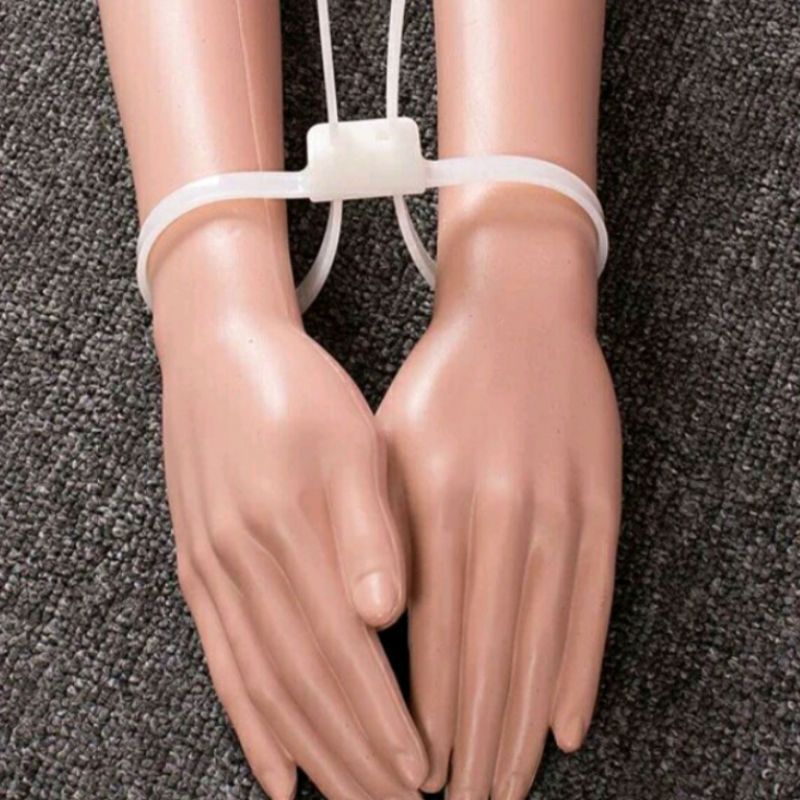 Borgol Tangan Plastik / Borgol Tangan TNI Polisi / Handcuff / Kabel Tis