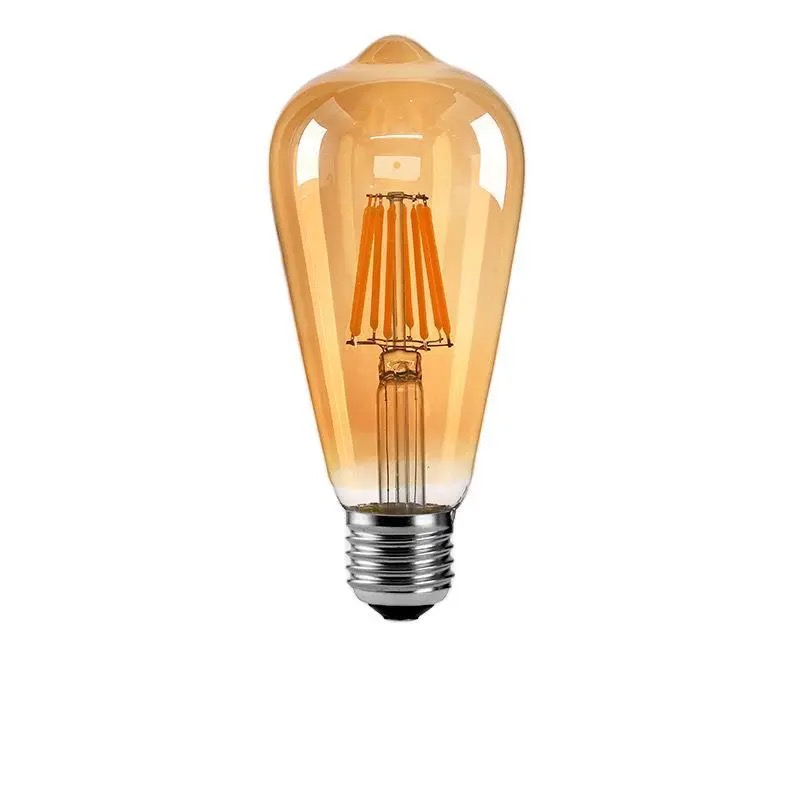 Lampu Bohlam Pijar Filamen Edison E27 Dimmable 220V 4W - ST64 - Golden