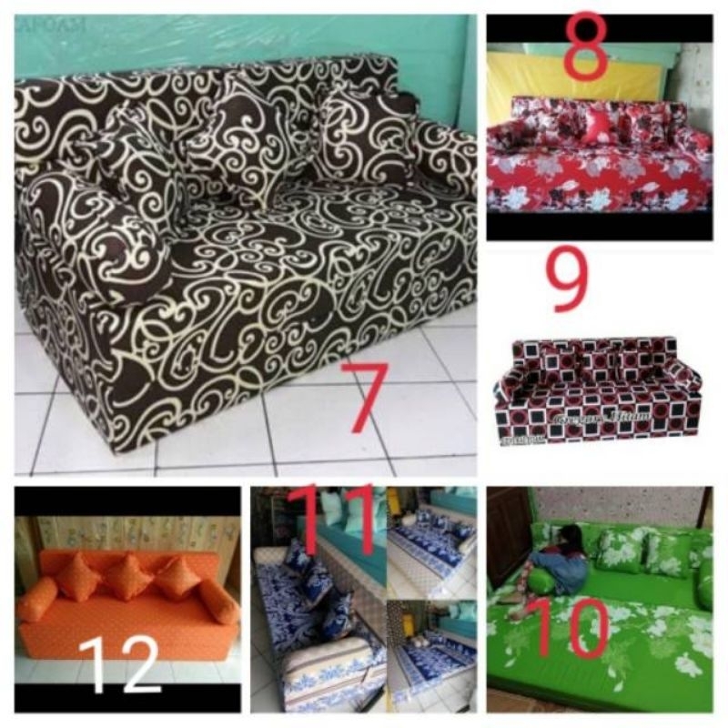 Termurah cover/sarung sofa bed sofabed INOAC Tebal 20cm (semua ukuran)