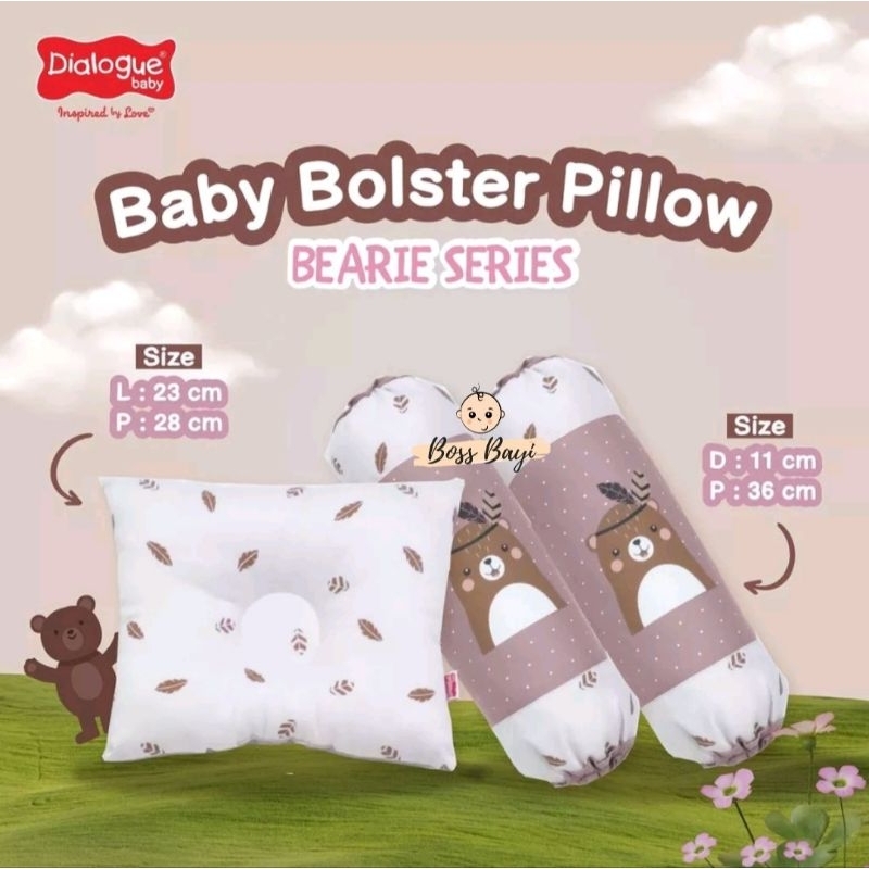 DIALOGUE BABY - Set Bantal Guling Bayi Bearie Series / Baby Bolster Pillow DLB3373