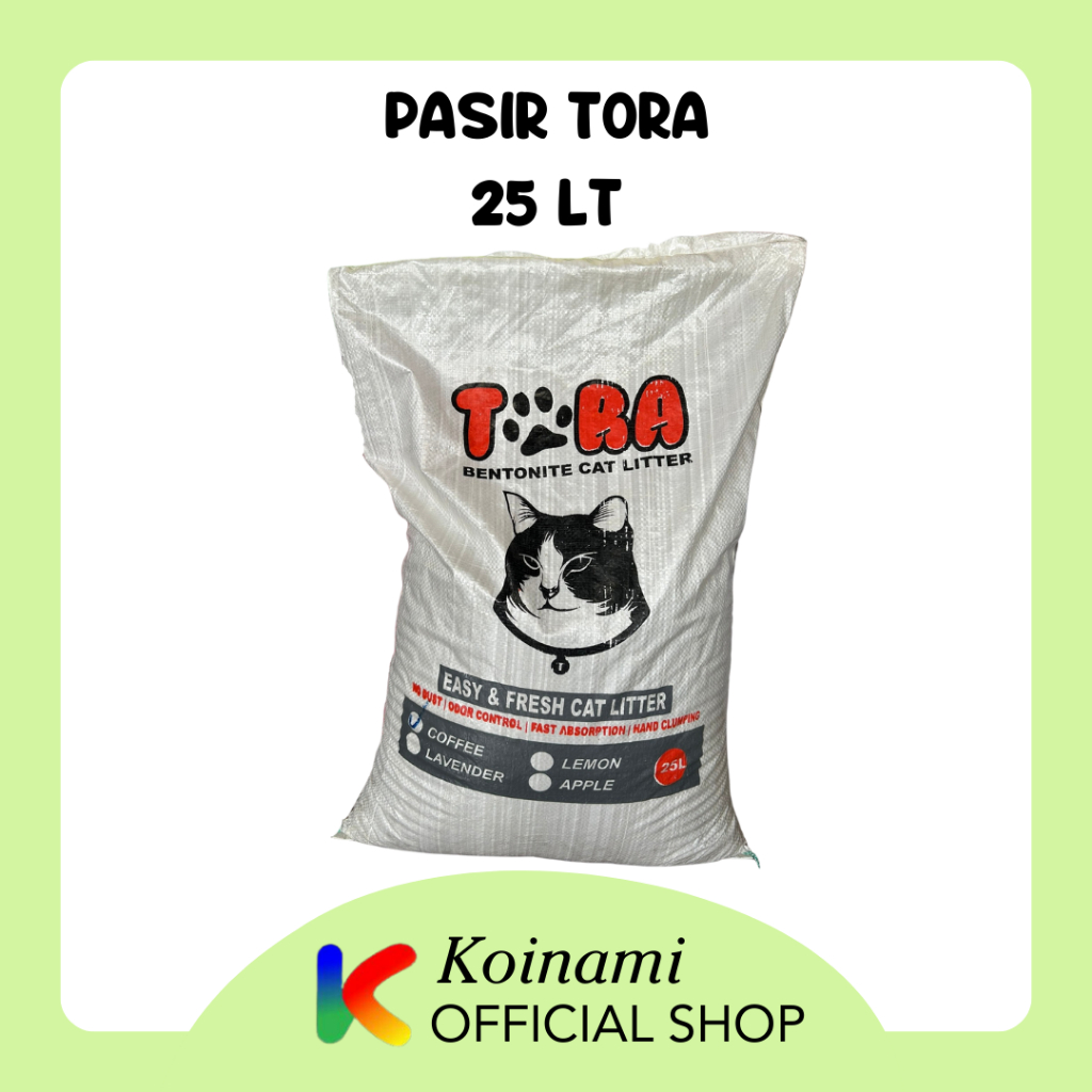 PASIR TORA 25 LITER / PASIR KUCING / PASIR GUMPAL / CAT LITTER