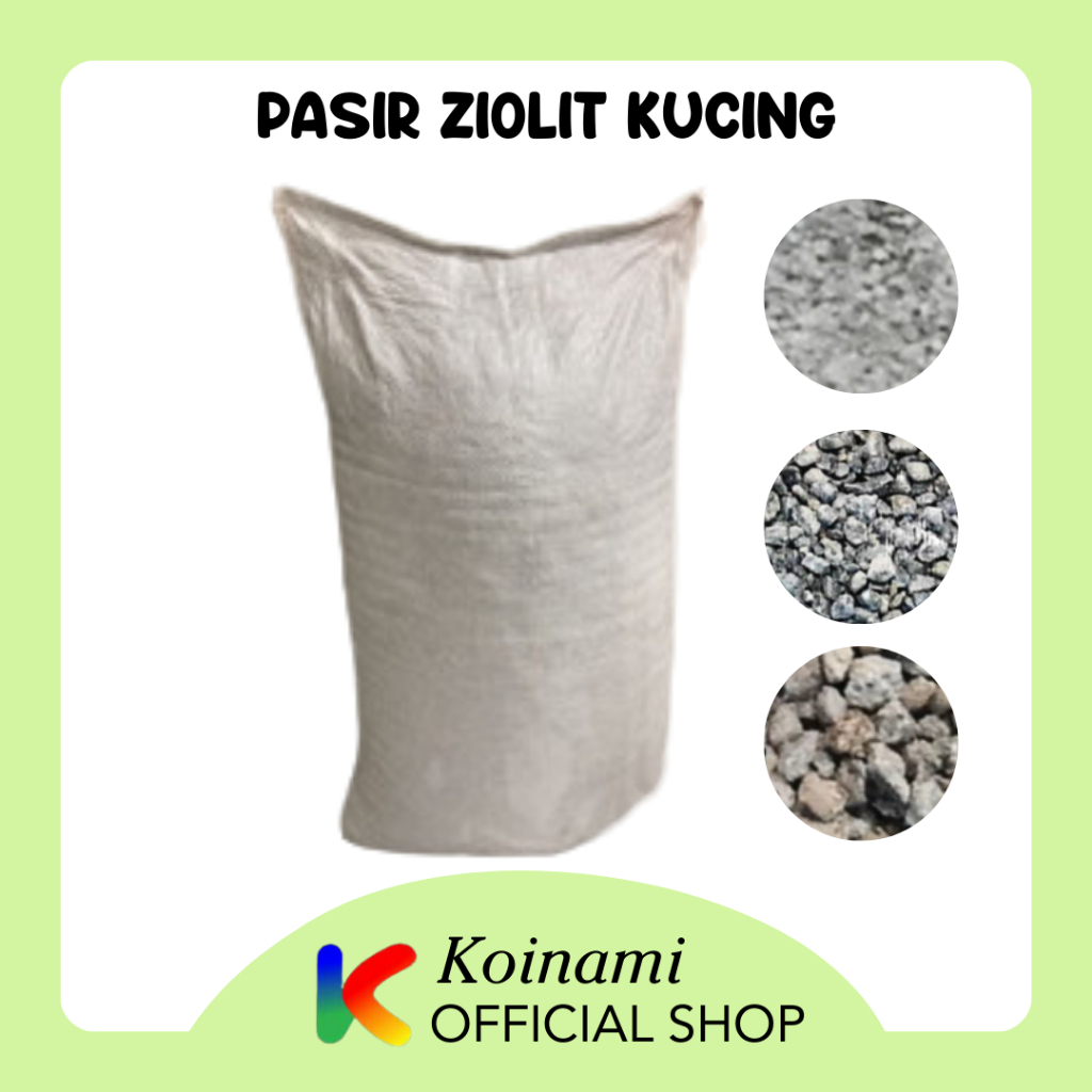 Pasir kucing / pasir ziolit / aksesoris kandang kucing / cat litter