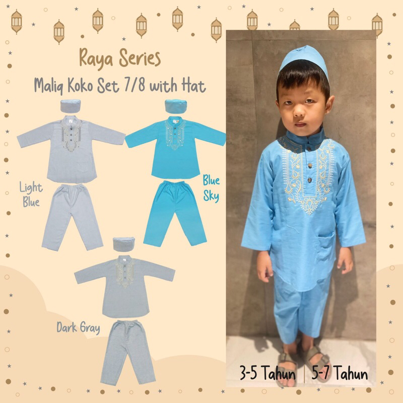 Maliq Koko Set 7/8 With Hat