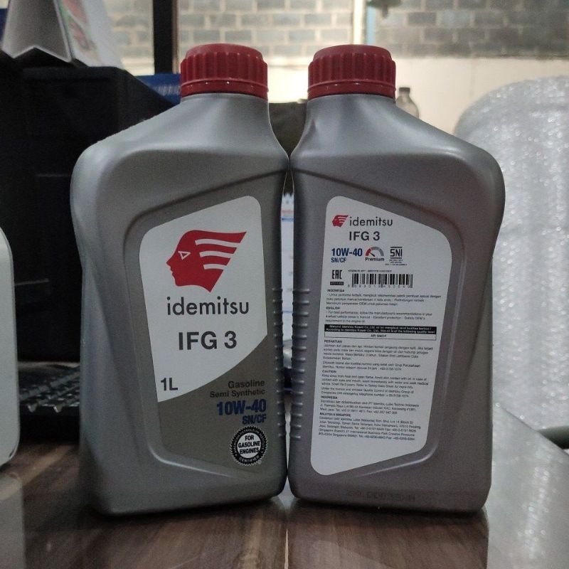 OLI IDEMITSU IFG 3 10W40 1LITER (SEMI SYN) (PASTI JAYA BAN)
