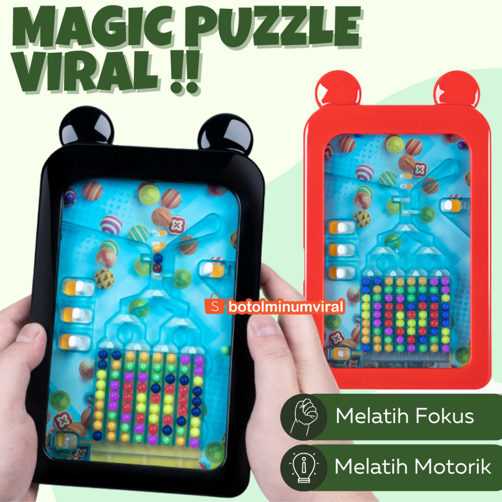 Mainan Anak Puzzle Edukasi Asah Otak Logical Thinking Magic Beans Toys