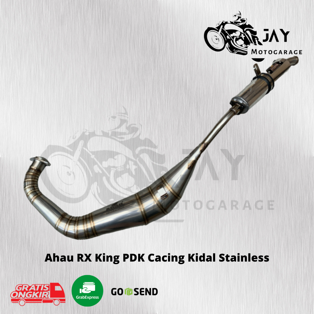 Knalpot AHAU ONE ORIGINAL PDK Kidal Stainless Steel RX King Ukuran 36