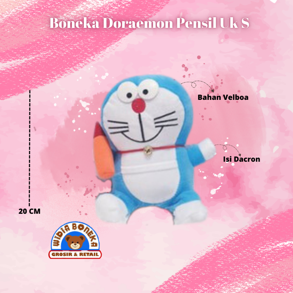 Boneka Doraemon Walkman  Musik 20 cm