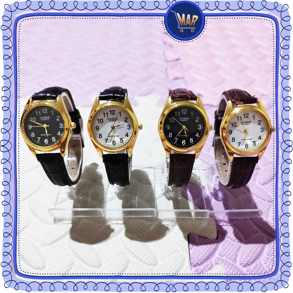 jam tangan bulat gold jam wanita jam tali kulit jam kulit jam loreng jam tangan kecil