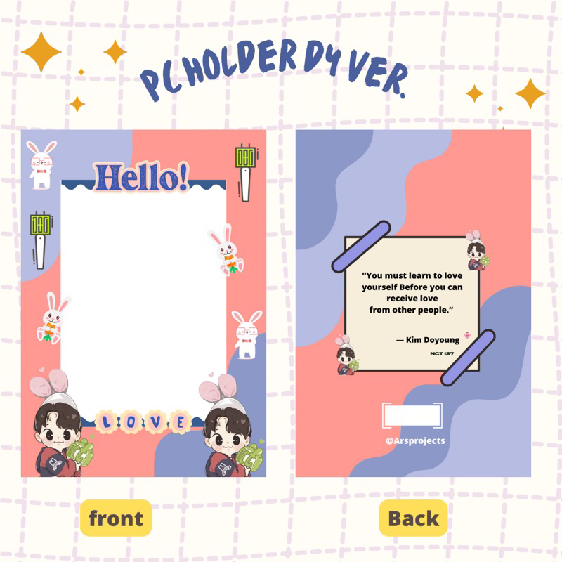 [Pre-Order] Photocard PC Holder Doyoung bunny NCT 127