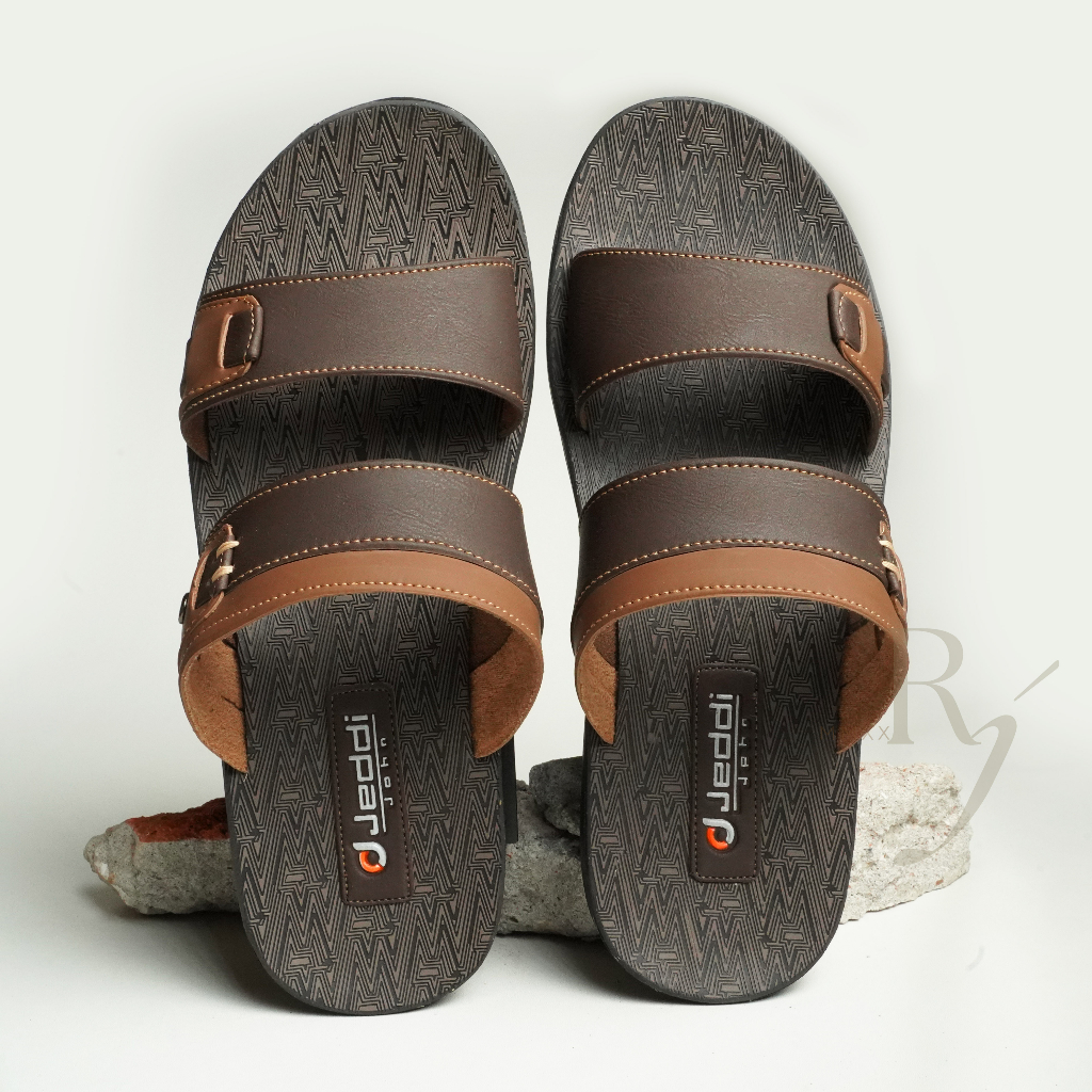 JEDDI [MHH 201] Sandal Selop Ban 2 Pria Sandal Slide Kasual Pria Sandal Slip On Pria