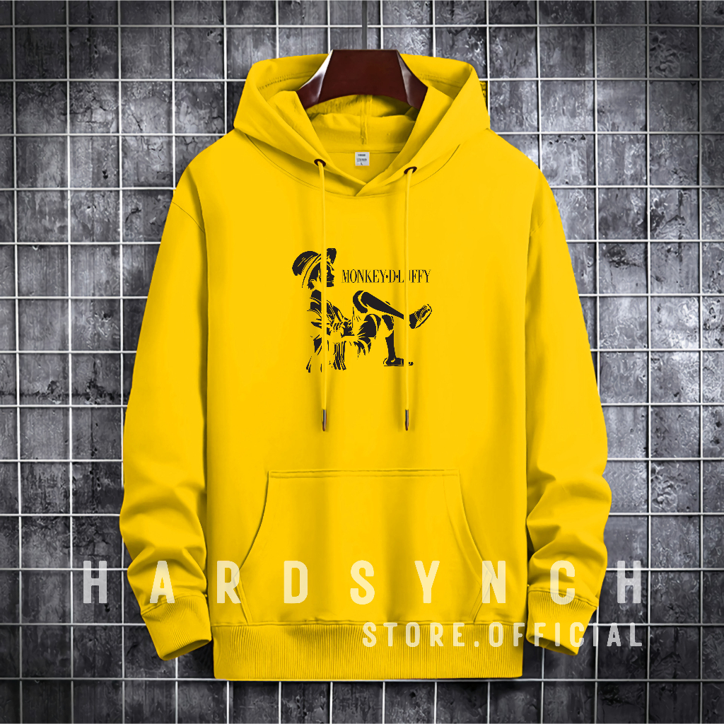 Sweater Hoodie Monkey D Luffy Chill Unisex ( Pria &amp; Wanita ) Premium Quality S-XXL Cotton Fleece / Hoodie Korean Style / Sweater Hoodie / Hoodie Polos / Hoodie Wanita / Hoodie Pria / Sweater Hoodie Distro Original ( MDLC 112 )