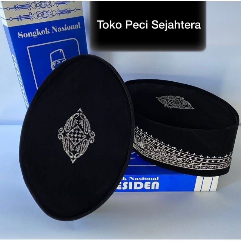 Peci Songkok Motif Batik Silver Dewasa/anak