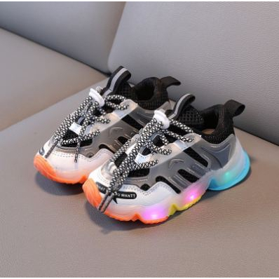 GLORYKIDZ SH20113N Sepatu Anak Lampu Sneakers Anak LED Size 1-6 Tahun