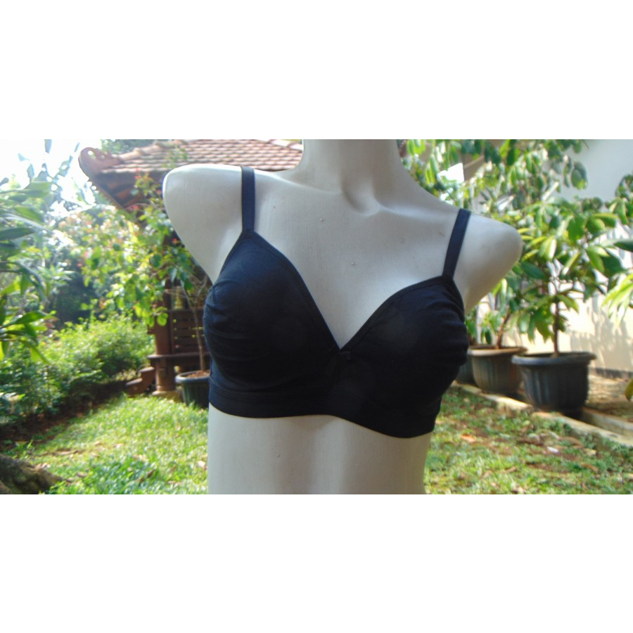 BRA BONPRIX NON PAD MINIMIZER COTTON WIREFREE SIZE 34A (A75) 34B (B75) - BAHAN KATUN SPANDEX ADEM BR