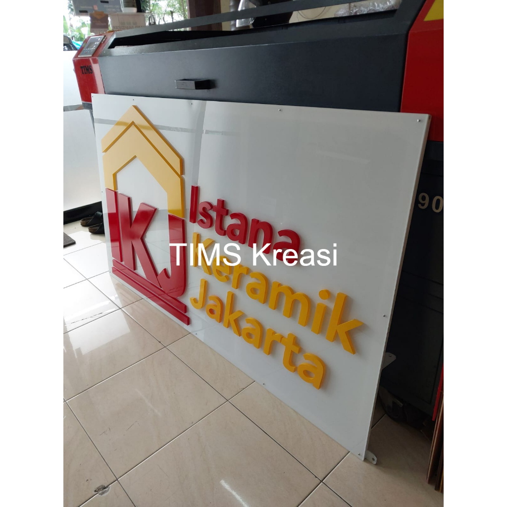 Plang Nama Usaha | Plang Akrilik | Papan Nama PT | Signage + Cutting Letter