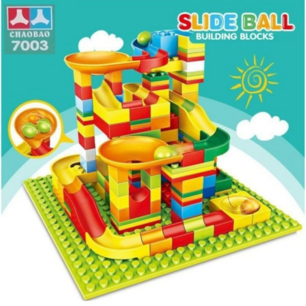

Promo Mainan Track Maze Slide Ball Building Blocks DIY Maze Ball Marble Run Limited