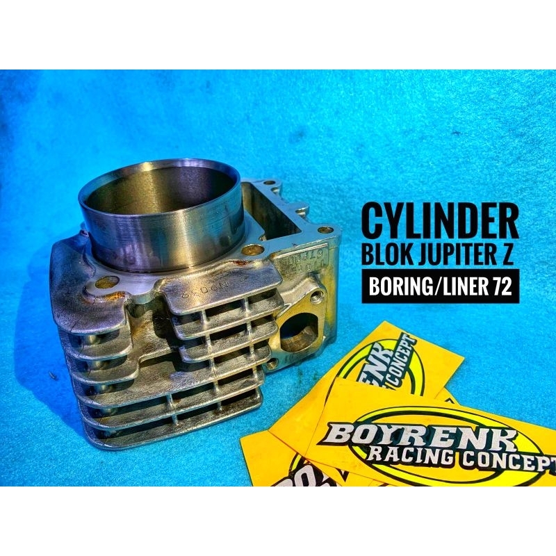 CYLINDER BLOK / BLOK SEHER JUPITER 5TP DIAMETER LUAR BORING/LINER 59 63 65 69 72 MM BORE UP-BOYRENK RACING CONCEPT